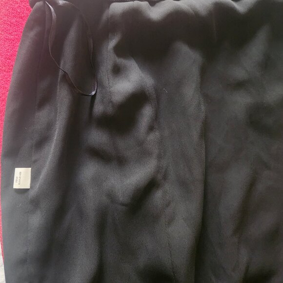 PATRICIA MOSS women's skirt. Vintage. Maxi Black velvet Rayon/Silk size 12 KOREA - Picture 7 of 11